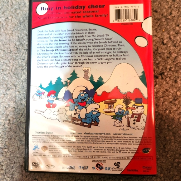Smurfs Christmas dvd - Picture 2 of 3